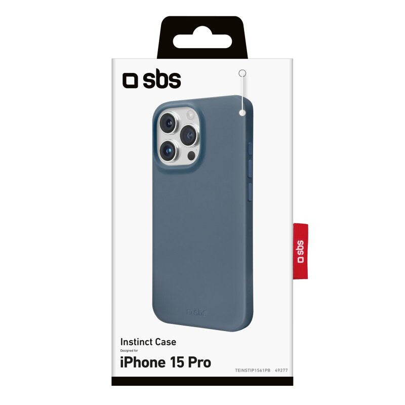 SBS Instinct mobile phone case for iPhone 15 Pro in Blue
