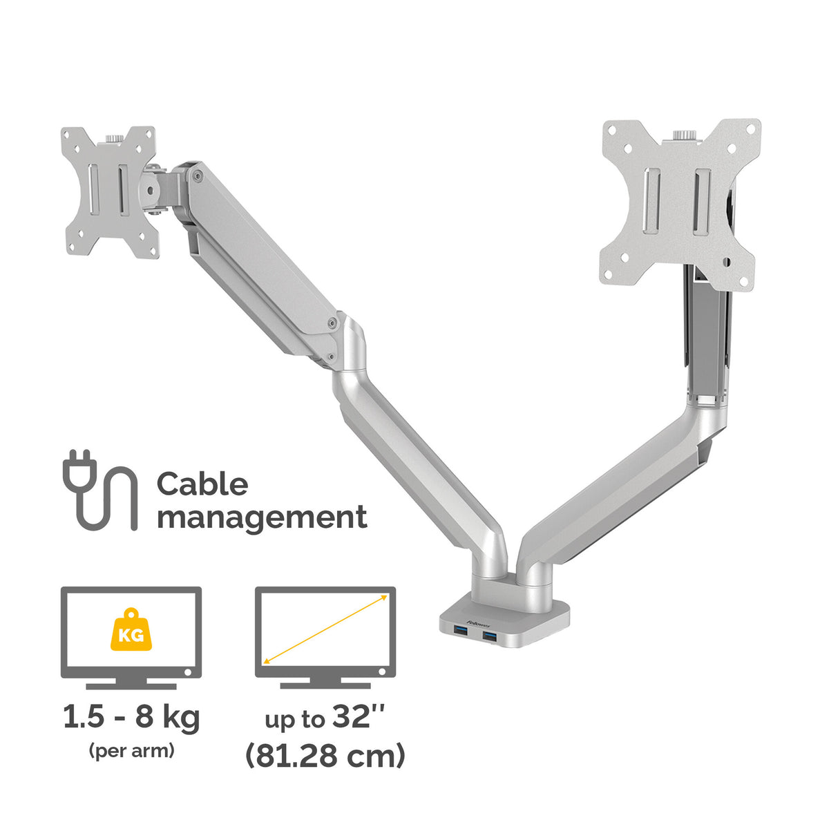 Fellowes Platinum Series 8056501 - Desk monitor mount for upto 81.3 cm (32&quot;)