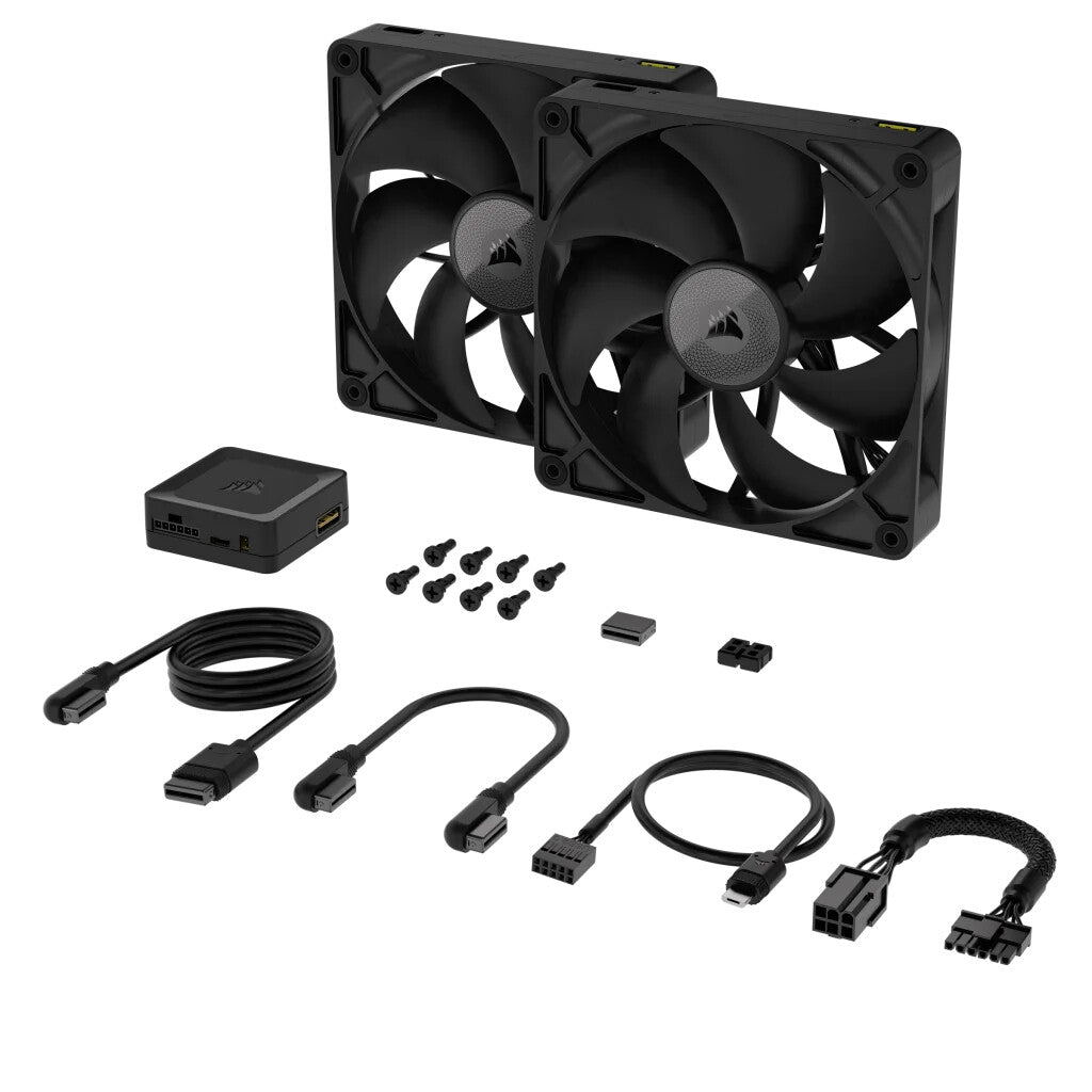 Corsair iCUE LINK RX140 - Computer Case Fan in Black - 140mm (Pack of 2)