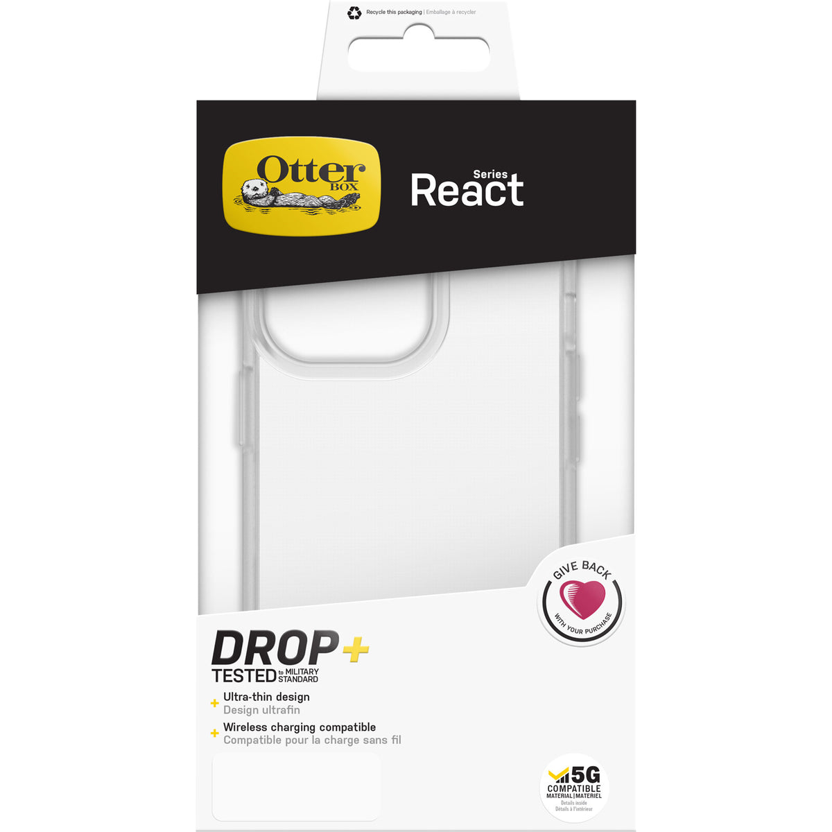 OtterBox React Series for iPhone 13 Pro in Transparent