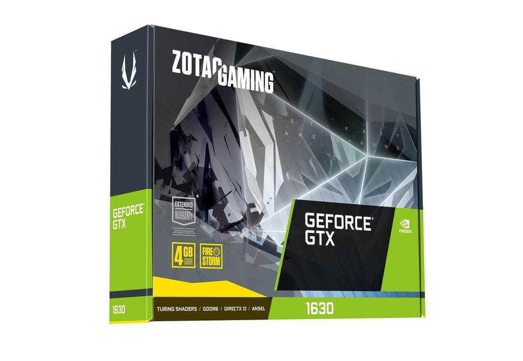 Zotac GAMING - NVIDIA 4 GB GDDR6 GeForce GTX 1630 graphics card