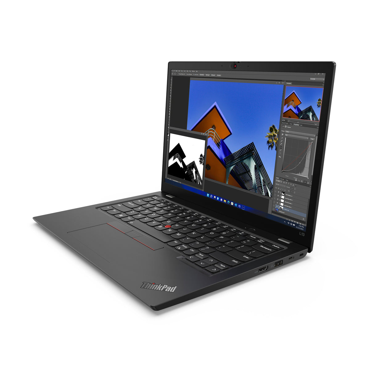 Lenovo ThinkPad L13 Gen 3 (Intel) Intel® Core™ i7 i7-1255U Laptop 33.8 cm (13.3&quot;) WUXGA 16 GB DDR4-SDRAM 512 GB SSD Wi-Fi 6 (802.11ax) Windows 11 Pro Black