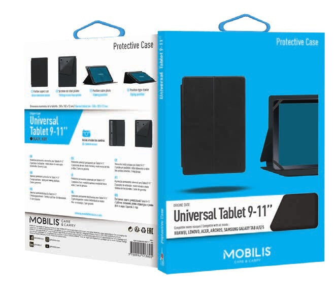 Mobilis Folio Protective Case for 11&quot; Universal Tablet in Black