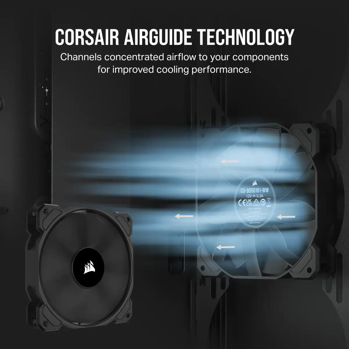 Corsair SP120 ELITE - Computer Case Fan in Black - 120mm