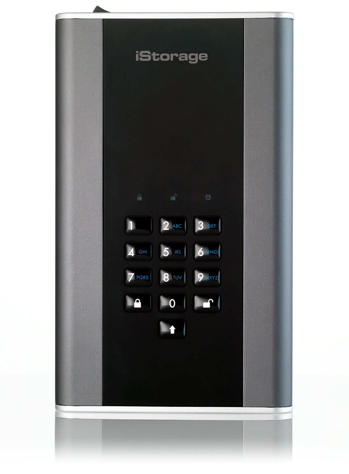 iStorage diskAshur DT2 - Secure Encrypted Desktop Hard Drive in Graphite - Password Protected - 4 TB