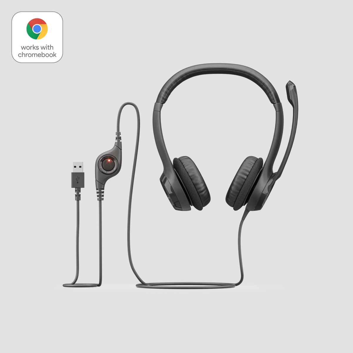 Logitech H390 - USB Wired Headset for Business