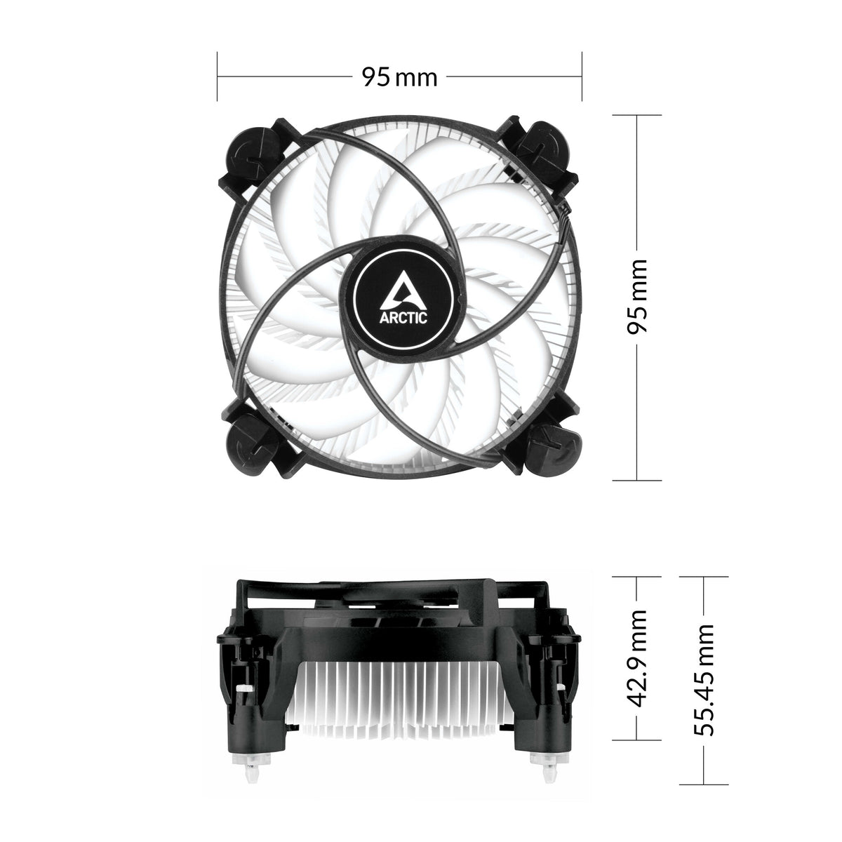 ARCTIC Alpine 17 LP - Low-Profile Air Processor Cooler - 88mm