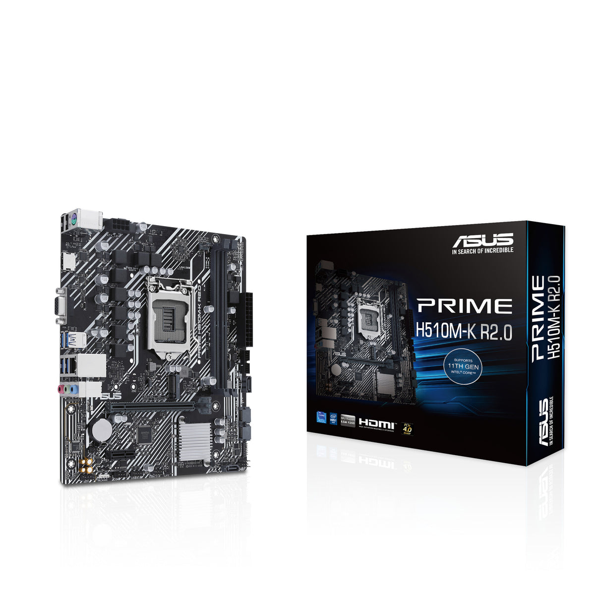 ASUS PRIME H510M-K R2.0 micro ATX motherboard - Intel H510 LGA 1200