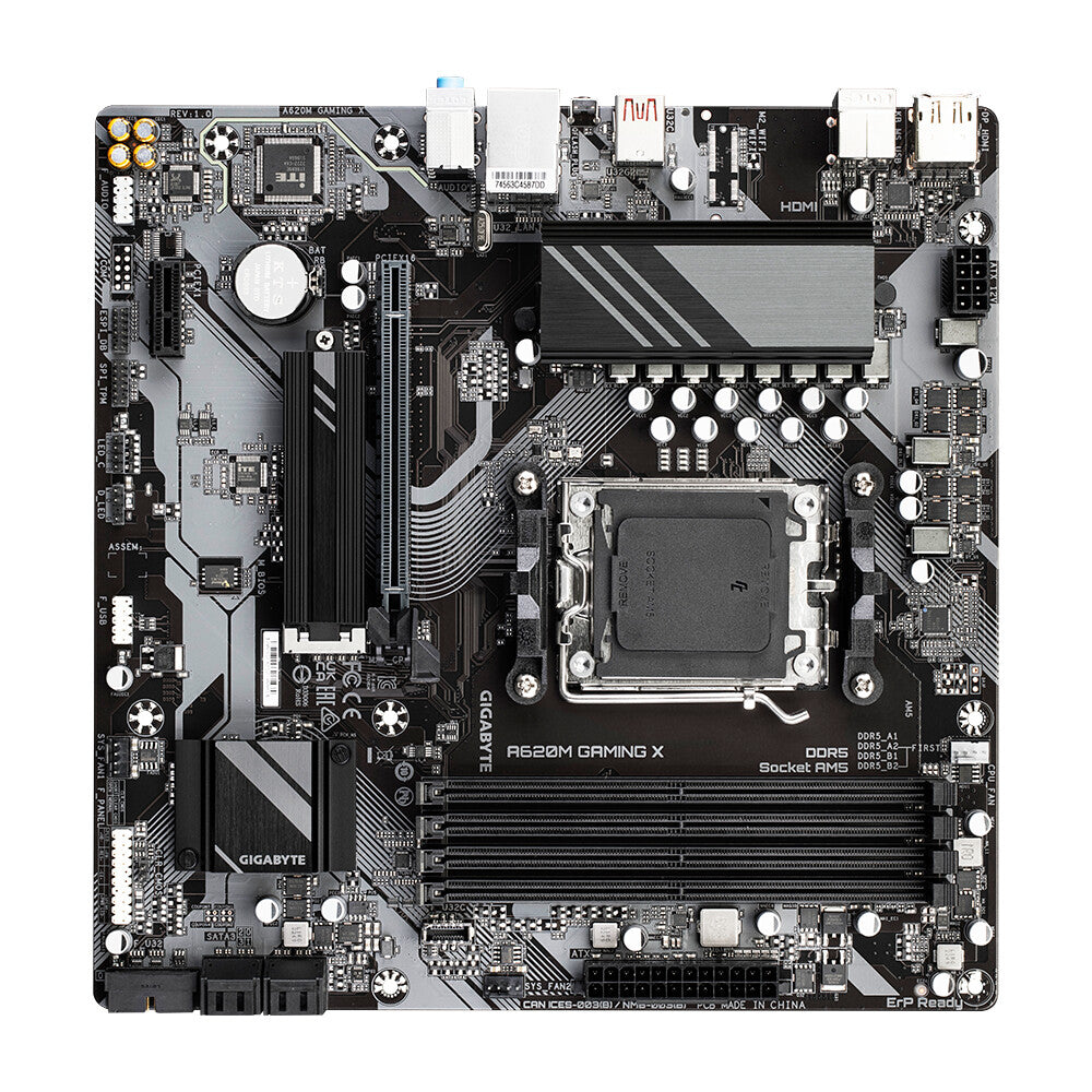 Gigabyte A620M GAMING X - AMD A620 Socket Micro ATX Motherboard
