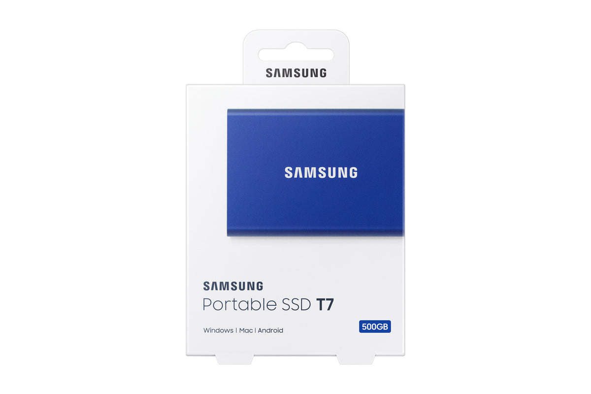 Samsung Portable SSD T7 in Blue - 500 GB