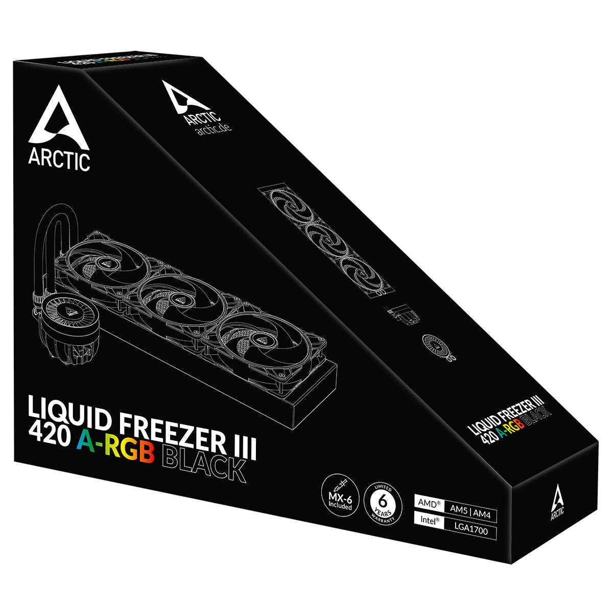 ARCTIC Liquid Freezer III 420 A-RGB - All-in-One Liquid CPU Cooler in Black - 420mm