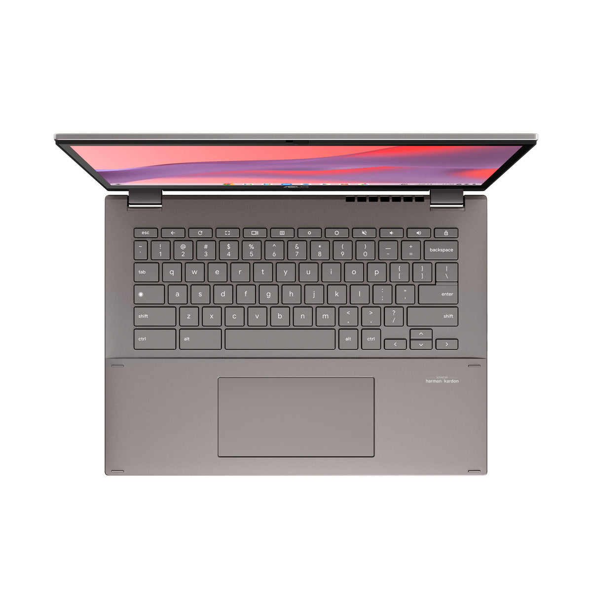 ASUS Chromebook CX34 Flip - 35.6 cm (14&quot;) - Touchscreen - Intel® Core™ i5-1235U - 8 GB LPDDR4x-SDRAM - 256 GB SSD - Wi-Fi 6E - ChromeOS - Grey