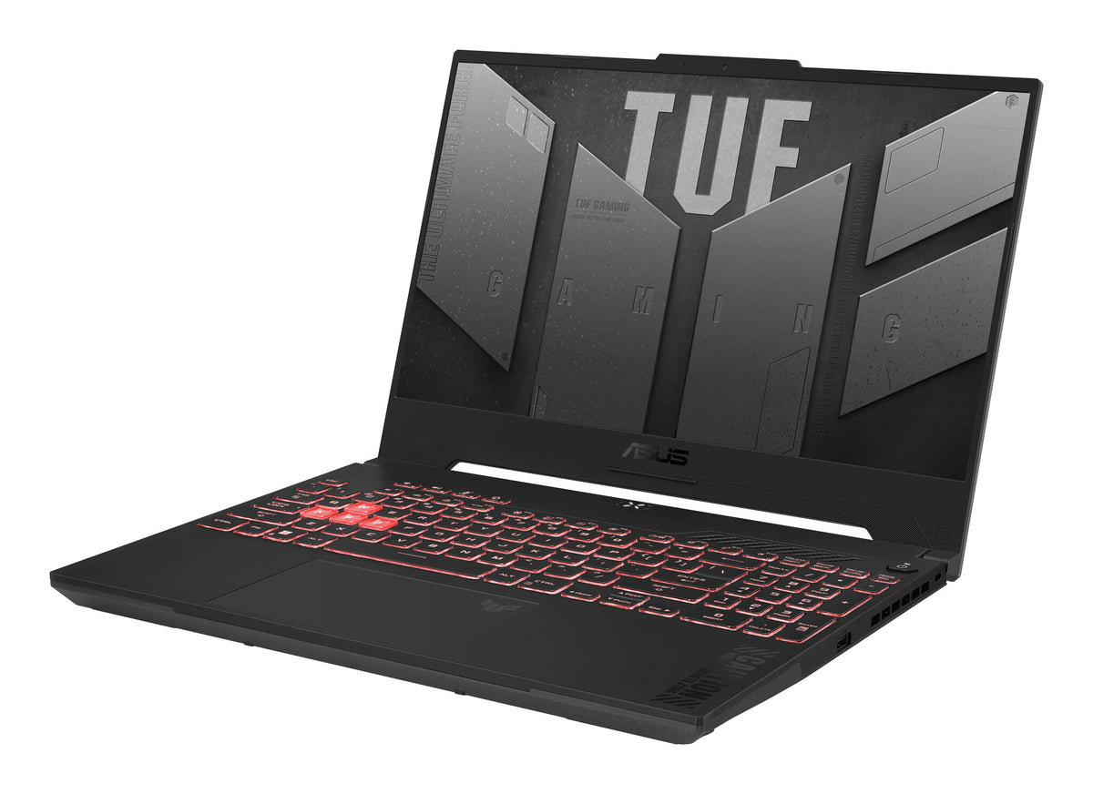 ASUS TUF Gaming A15 Laptop - 39.6 cm (15.6&quot;) - AMD Ryzen™ 5 7535HS - 16 GB DDR5-SDRAM - 512 GB SSD - NVIDIA GeForce RTX 4060 - Wi-Fi 6 - Windows 11 Home - Black / Grey