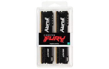 Kingston Technology FURY Beast Black - 16 GB 2 x 8 GB 3200MT/s DDR4 memory module