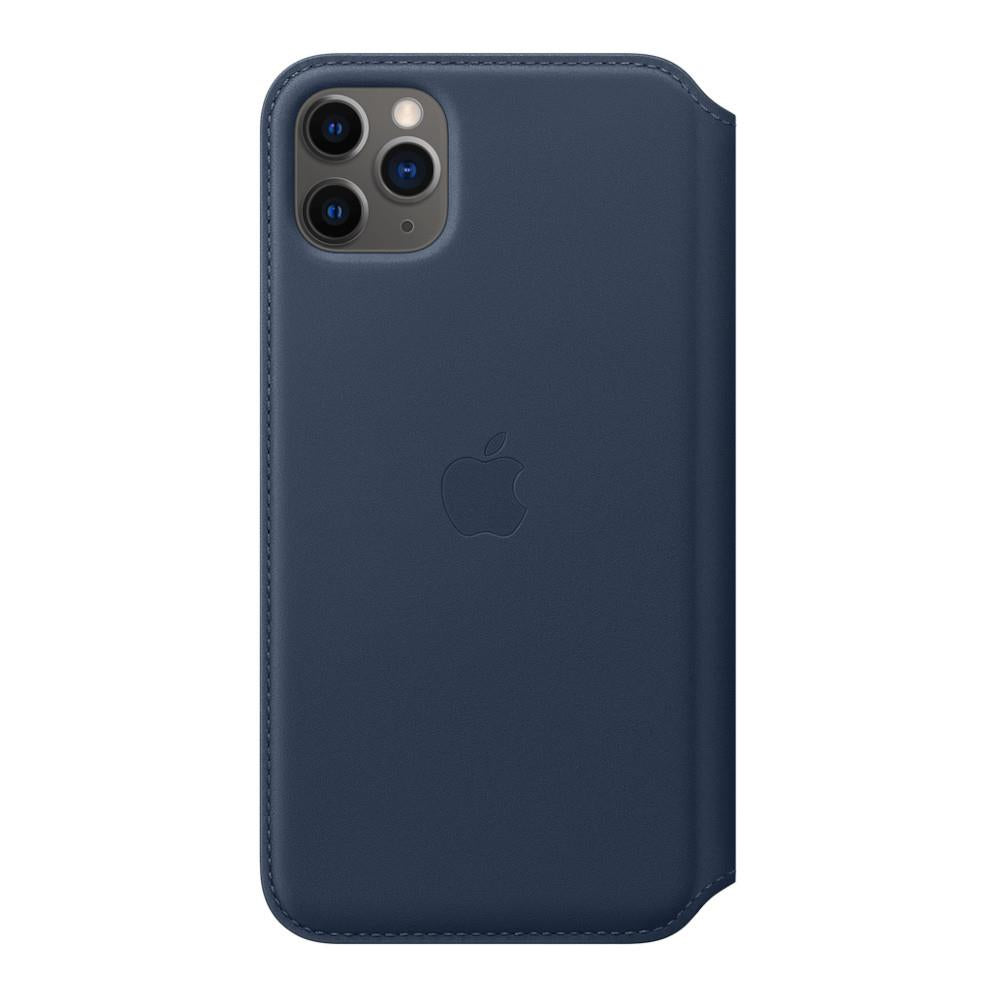 Apple iPhone 11 Pro Max Leather Folio Case - Deep Sea Blue