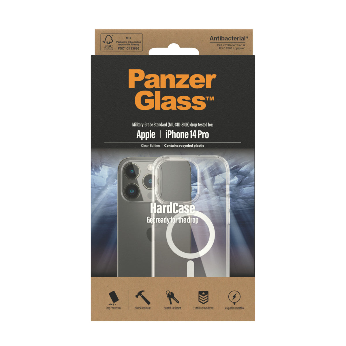 PanzerGlass ® HardCase MagSafe for iPhone 14 Pro in Clear