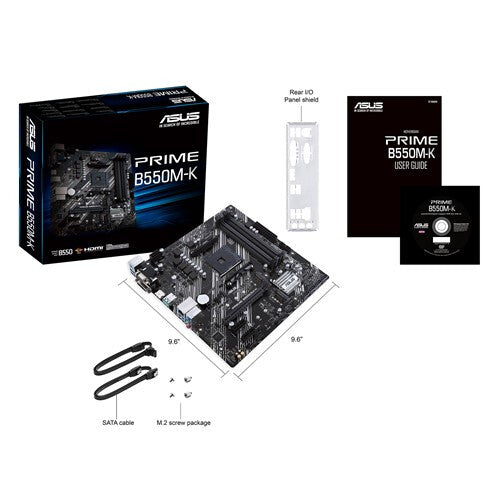 ASUS PRIME B550M-K micro ATX motherboard - AMD B550 Socket AM4