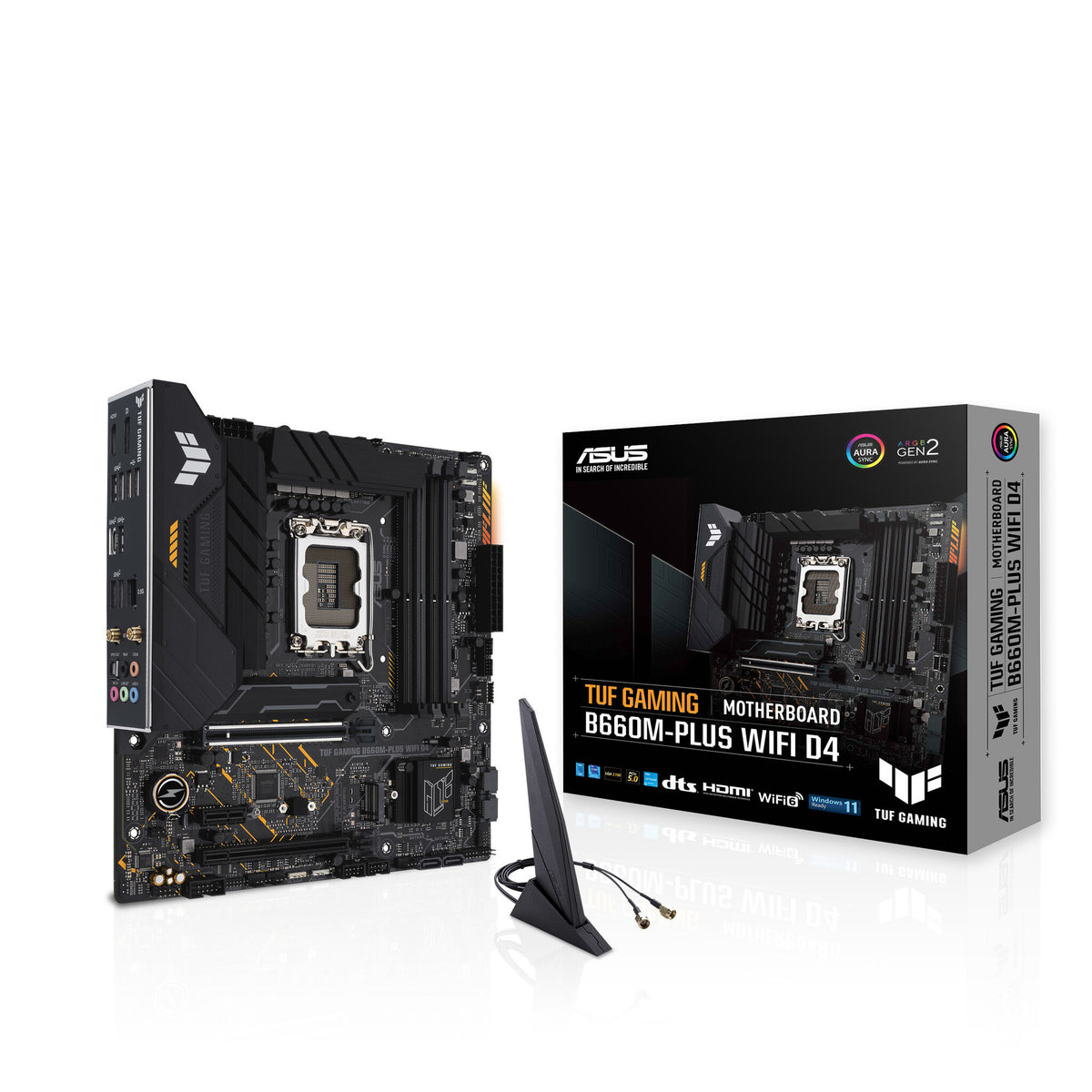 ASUS TUF GAMING B660M- PLUS WIFI D4 micro ATX motherboard - Intel B660 LGA 1700