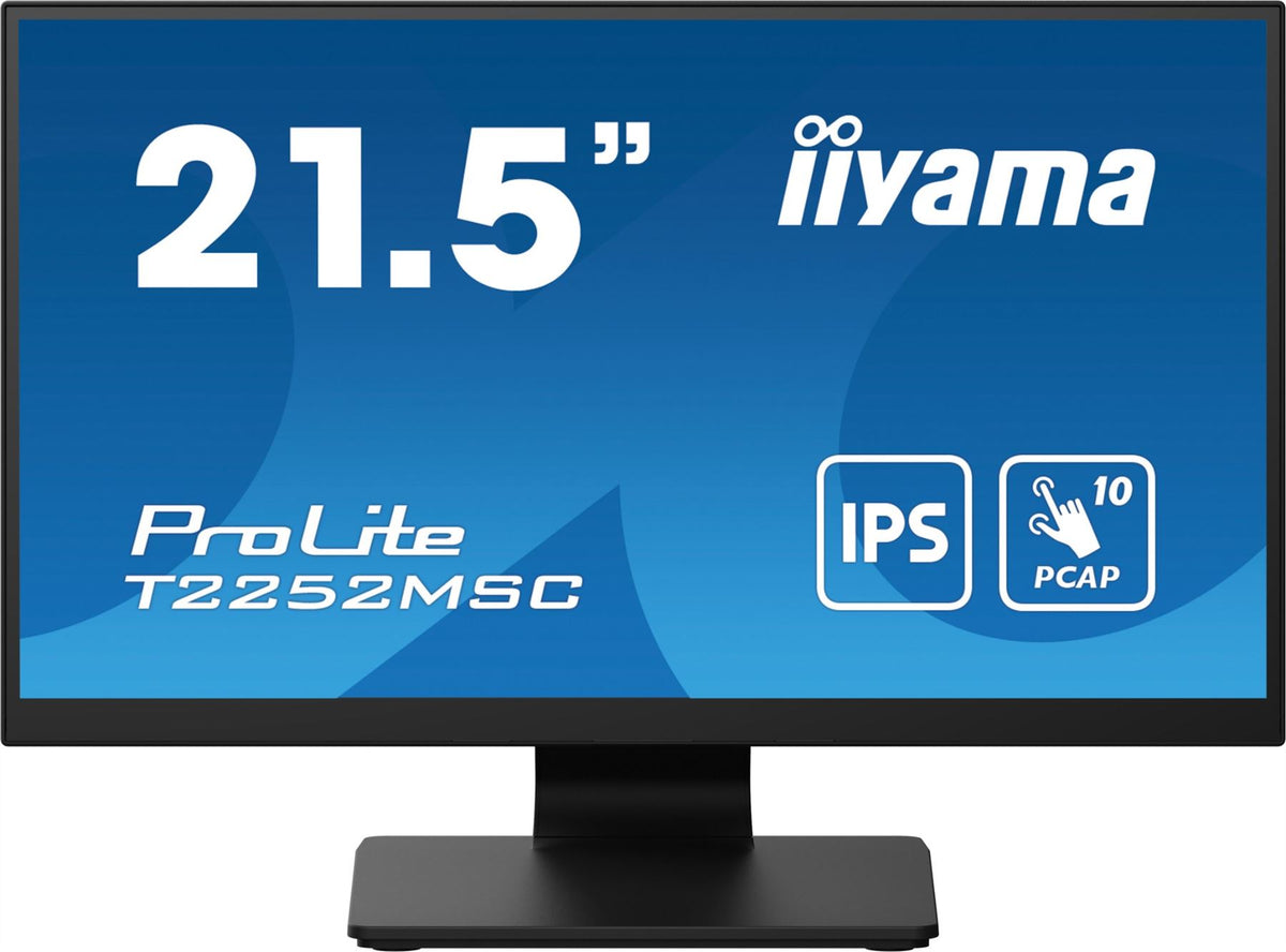 iiyama ProLite T2252MSC-B2 computer monitor 54.6 cm (21.5&quot;) 1920 x 1080 pixels Full HD LCD Touchscreen