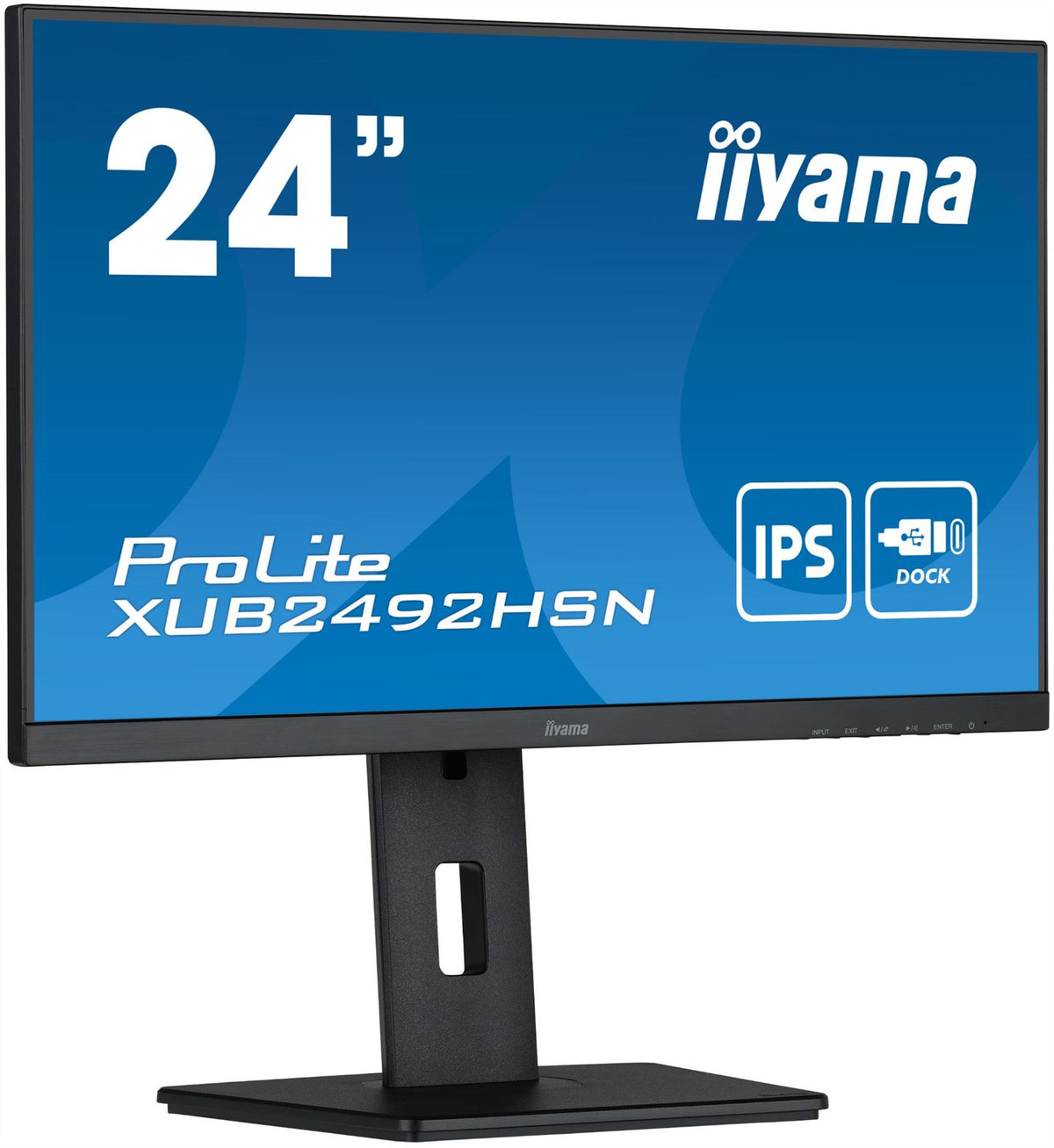iiyama ProLite XUB2492HSN-B5 LED display 61 cm (24&quot;) 1920 x 1080 pixels Full HD Black Monitor