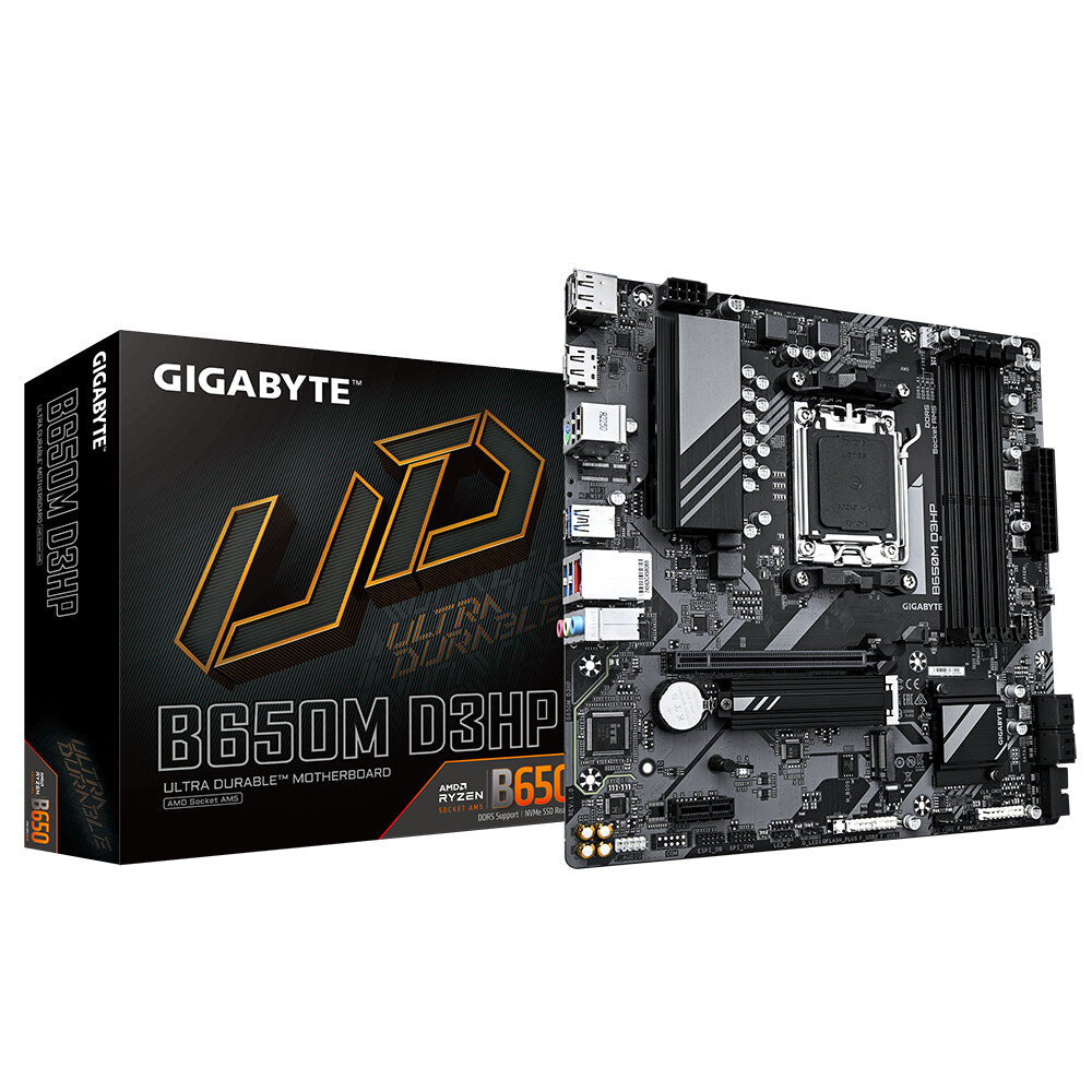 Gigabyte B650M D3HP (rev. 1.0) micro ATX motherboard - AMD B650 Socket AM5