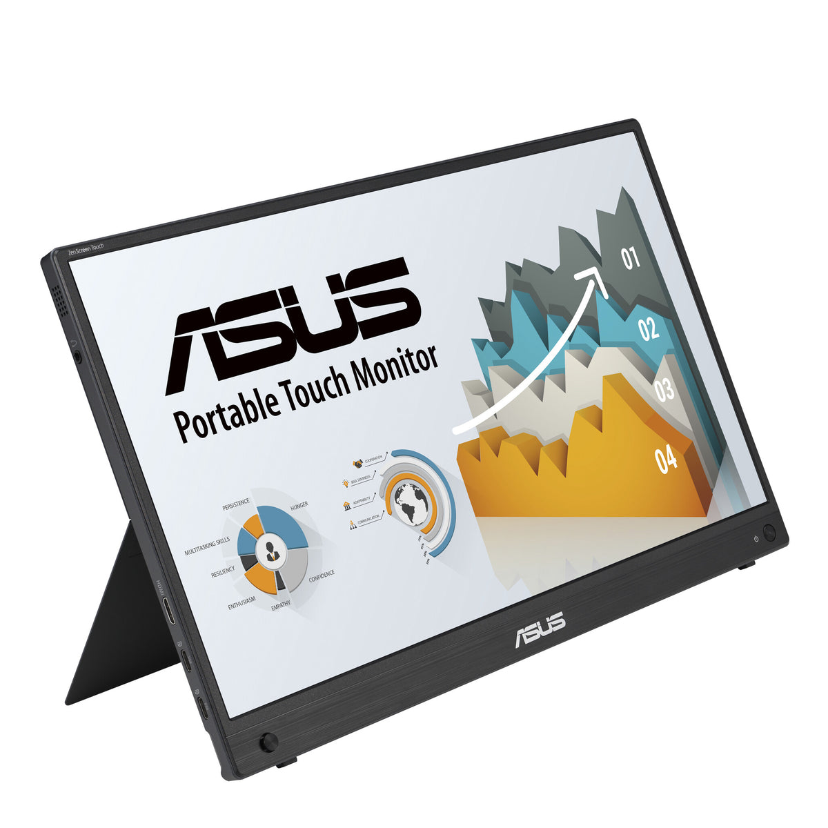 ASUS ZenScreen MB16AHT - 39.6 cm (15.6&quot;) - 1920 x 1080 pixels Full HD Touchscreen Monitor