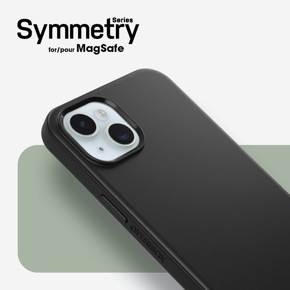 OtterBox Symmetry Series with MagSafe for iPhone 15 Plus in Black