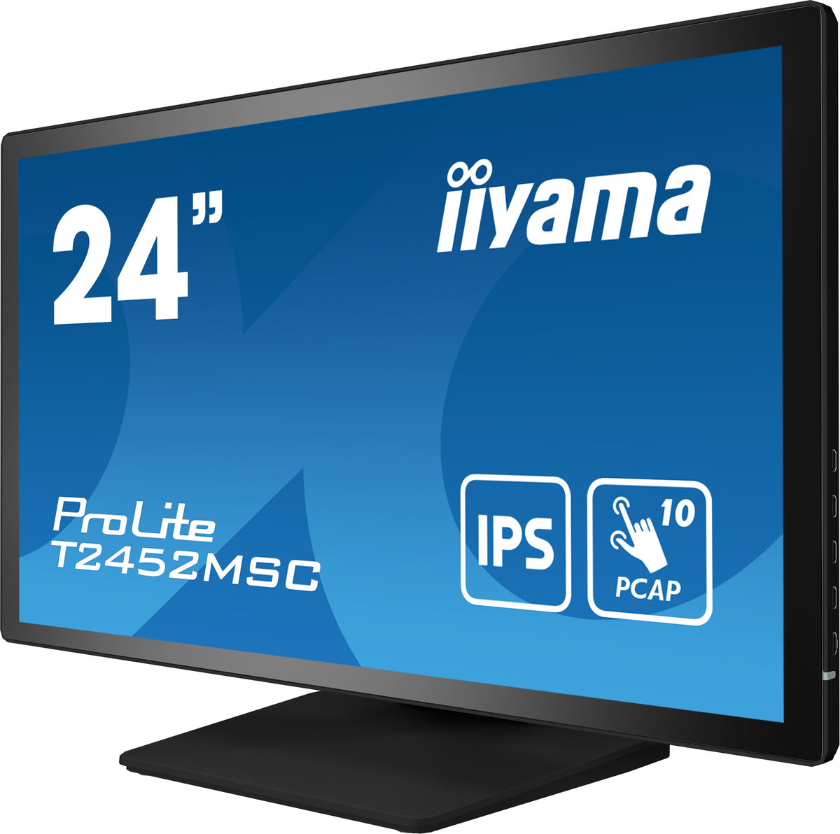 iiyama ProLite T2452MSC-B1 - 60.5 cm (23.8&quot;) - 1920 x 1080 pixels FHD LCD Touchscreen Monitor