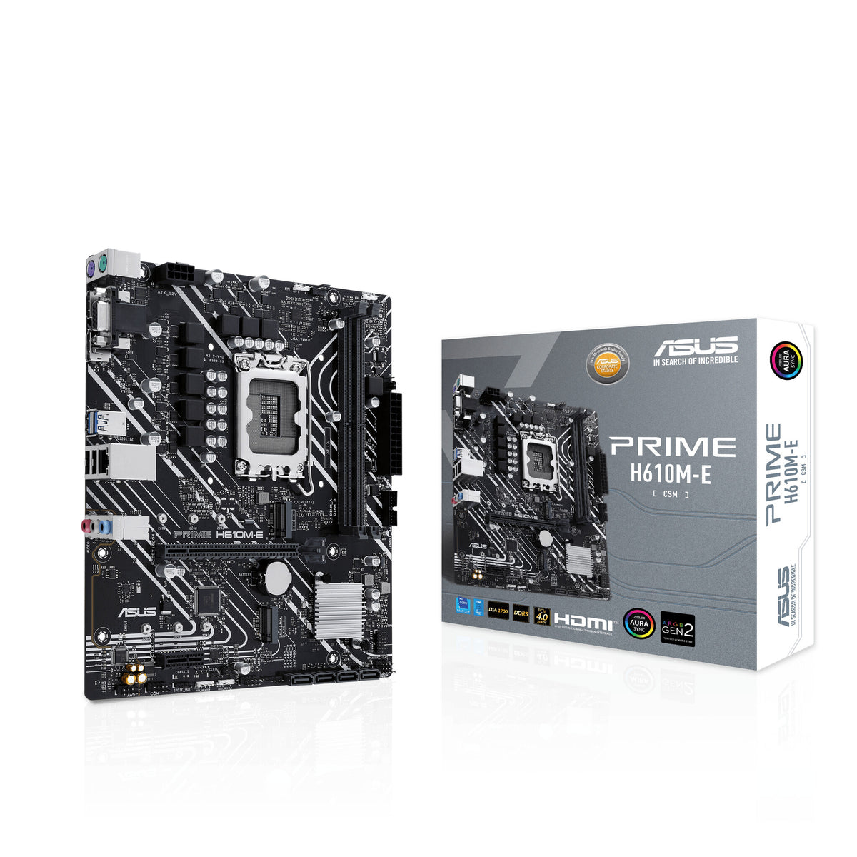 ASUS PRIME H610M-E-CSM micro ATX motherboard - Intel H610 LGA 1700