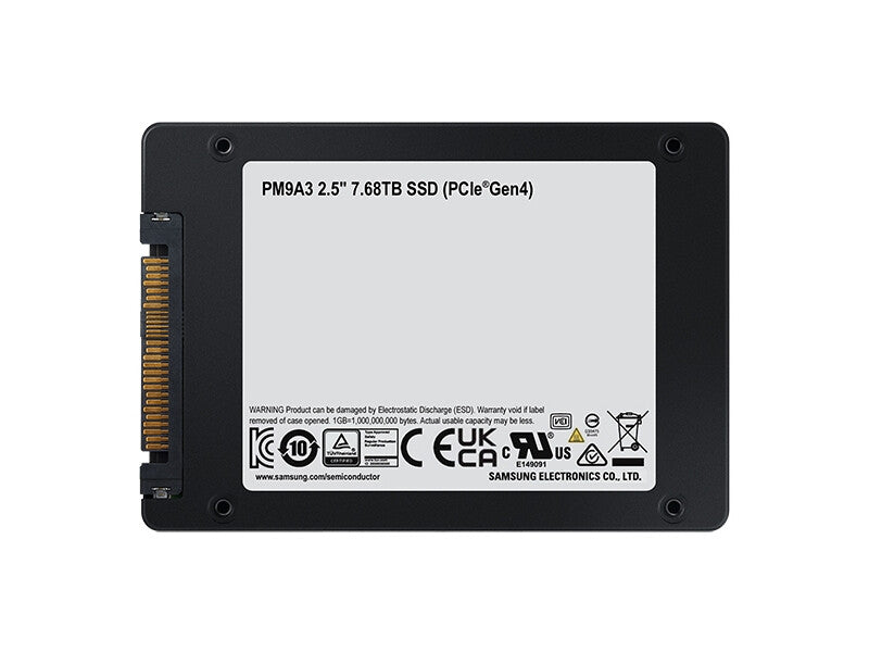 Samsung PM9A3 - PCI Express 4.0 NVMe V-NAND TLC 2.5&quot; SSD - 7.68 TB