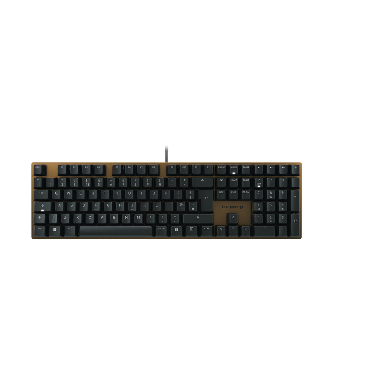 CHERRY KC 200 MX - USB Wired keyboard in Black / Bronze (UK QWERTY)