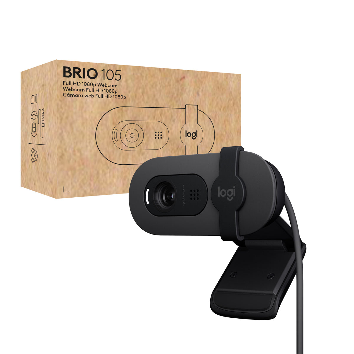 Logitech Brio 105 2 MP webcam