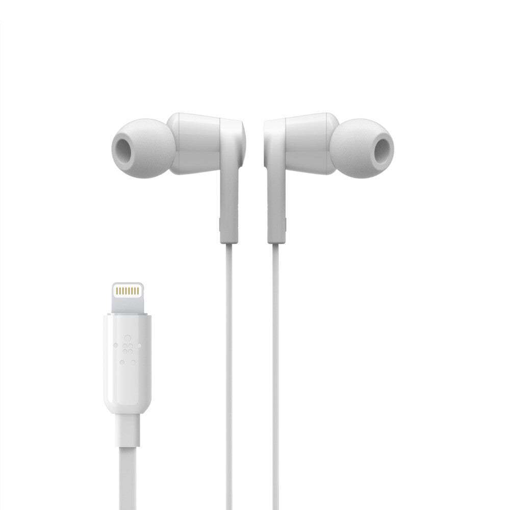 Belkin Rockstar Wired In-ear Headphones in White