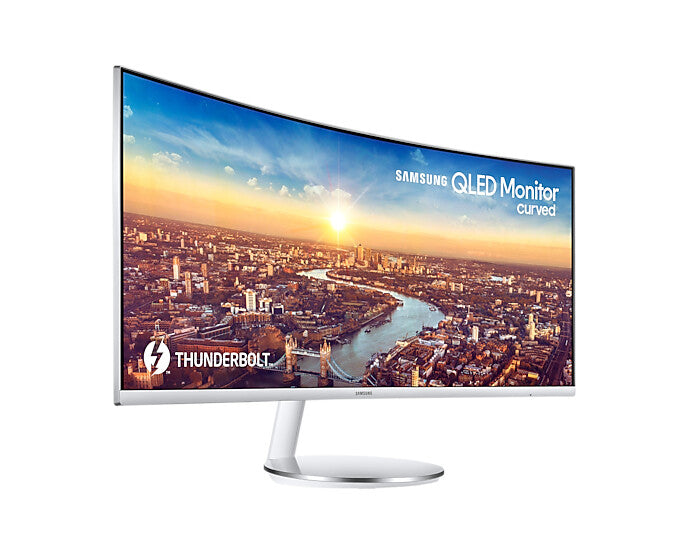 Samsung C34J791WTP computer monitor 86.4 cm (34&quot;) 3440 x 1440 pixels UltraWide Quad HD QLED Silver, White