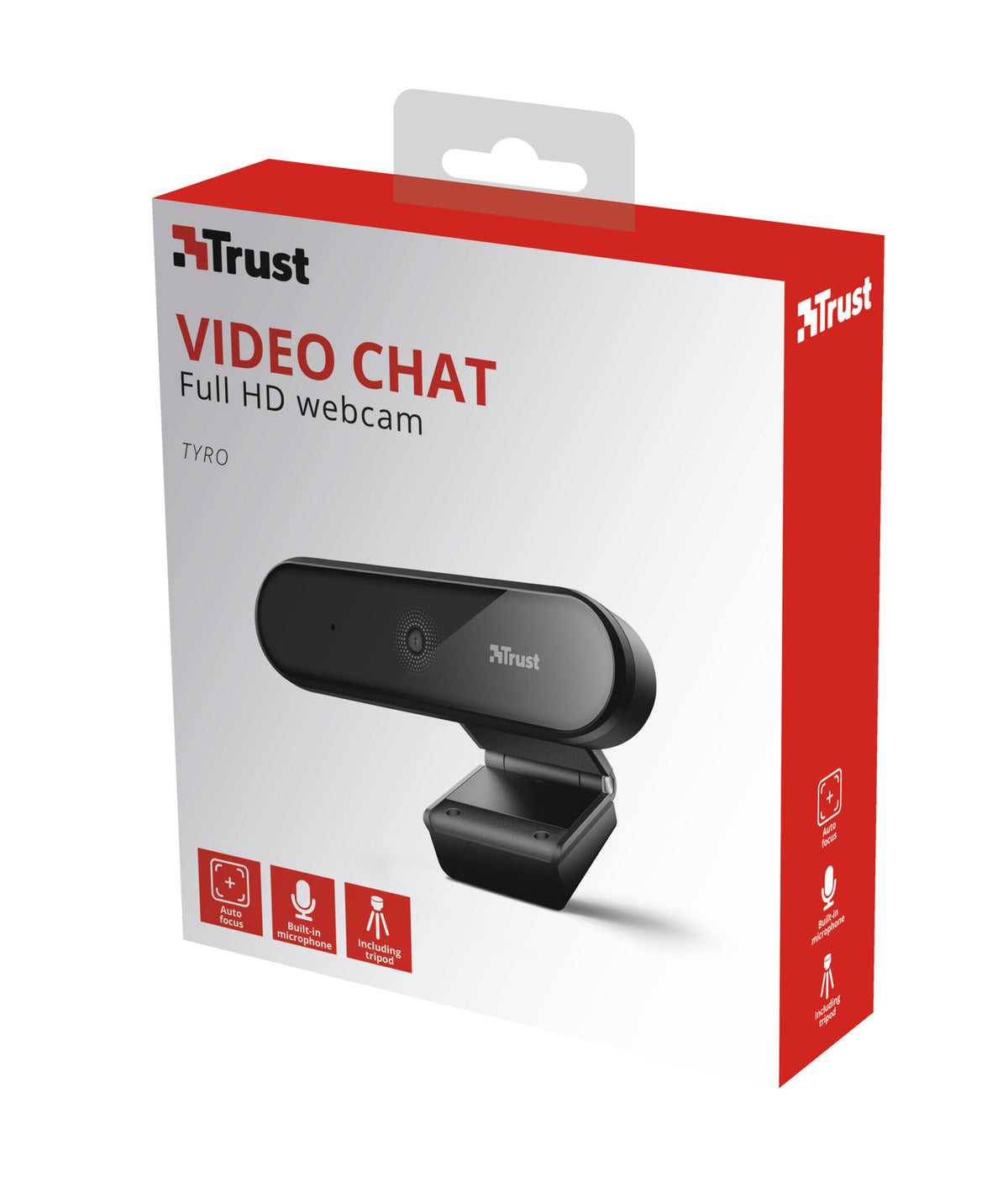 Trust Tyro 1920 x 1080p USB Webcam in Black