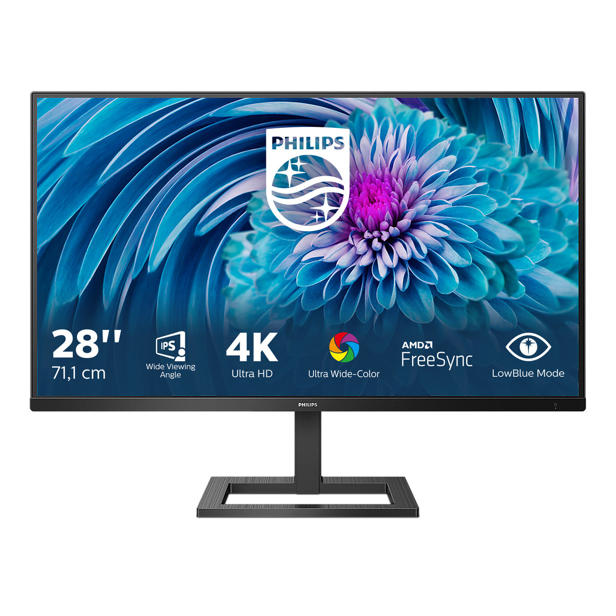 Philips 288E2A/00 computer monitor 71.1 cm (28&quot;) 3840 x 2160 pixels 4K Ultra HD LED Black