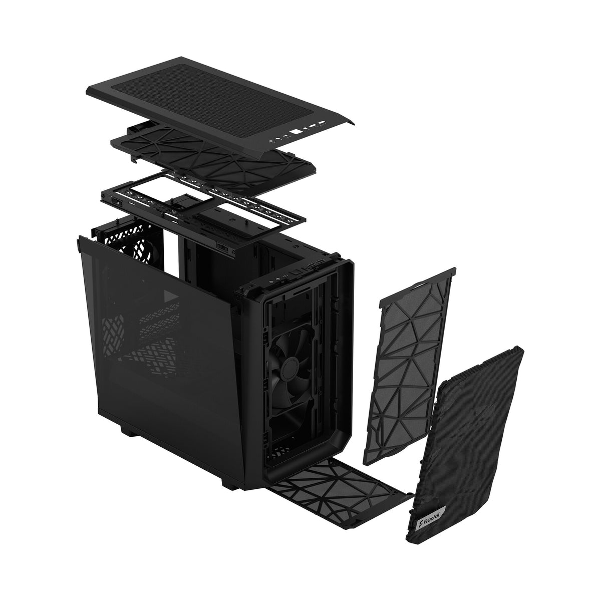 Fractal Design Meshify 2 Nano - Mini ITX Tower Case in Black