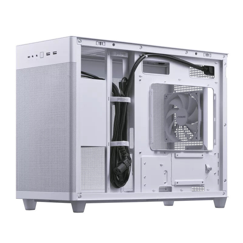 Asus Prime AP201 - MicroATX Mini Tower Case in White