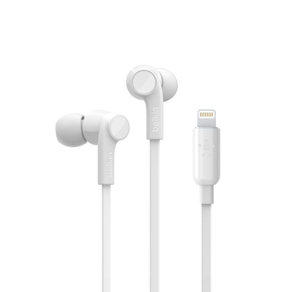 Belkin Rockstar Wired In-ear Headphones in White