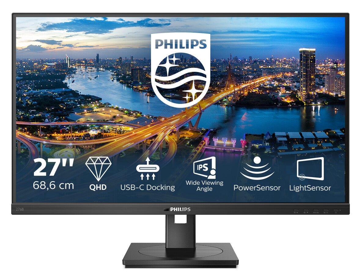 Philips 276B1/00 computer monitor 68.6 cm (27&quot;) 2560 x 1440 pixels Full HD LED Black