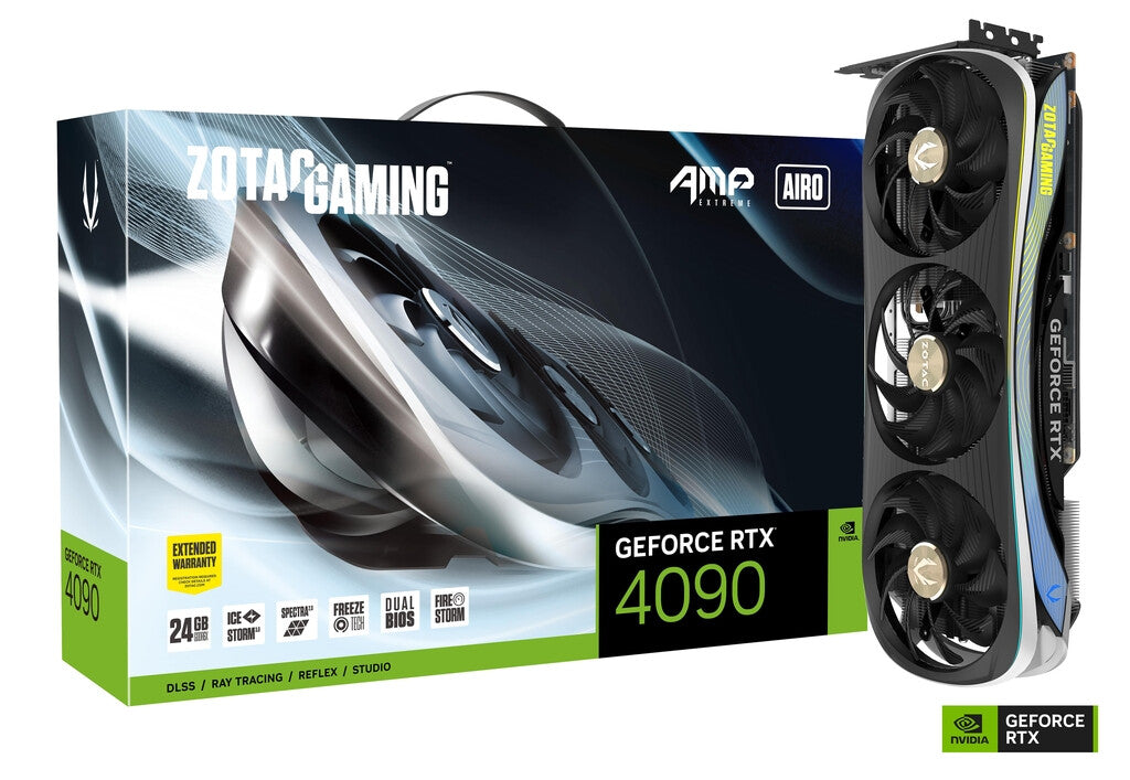 Zotac GAMING AMP Extreme AIRO - NVIDIA 24 GB GDDR6X - GeForce RTX 4090 graphics card