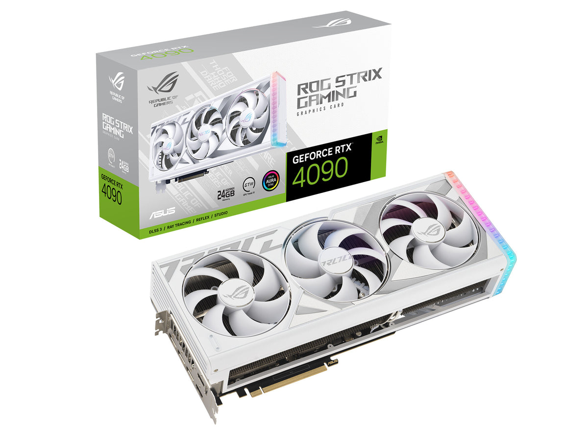 ASUS ROG STRIX GAMING WHITE - NVIDIA 24 GB GDDR6X GeForce RTX 4090 graphics card